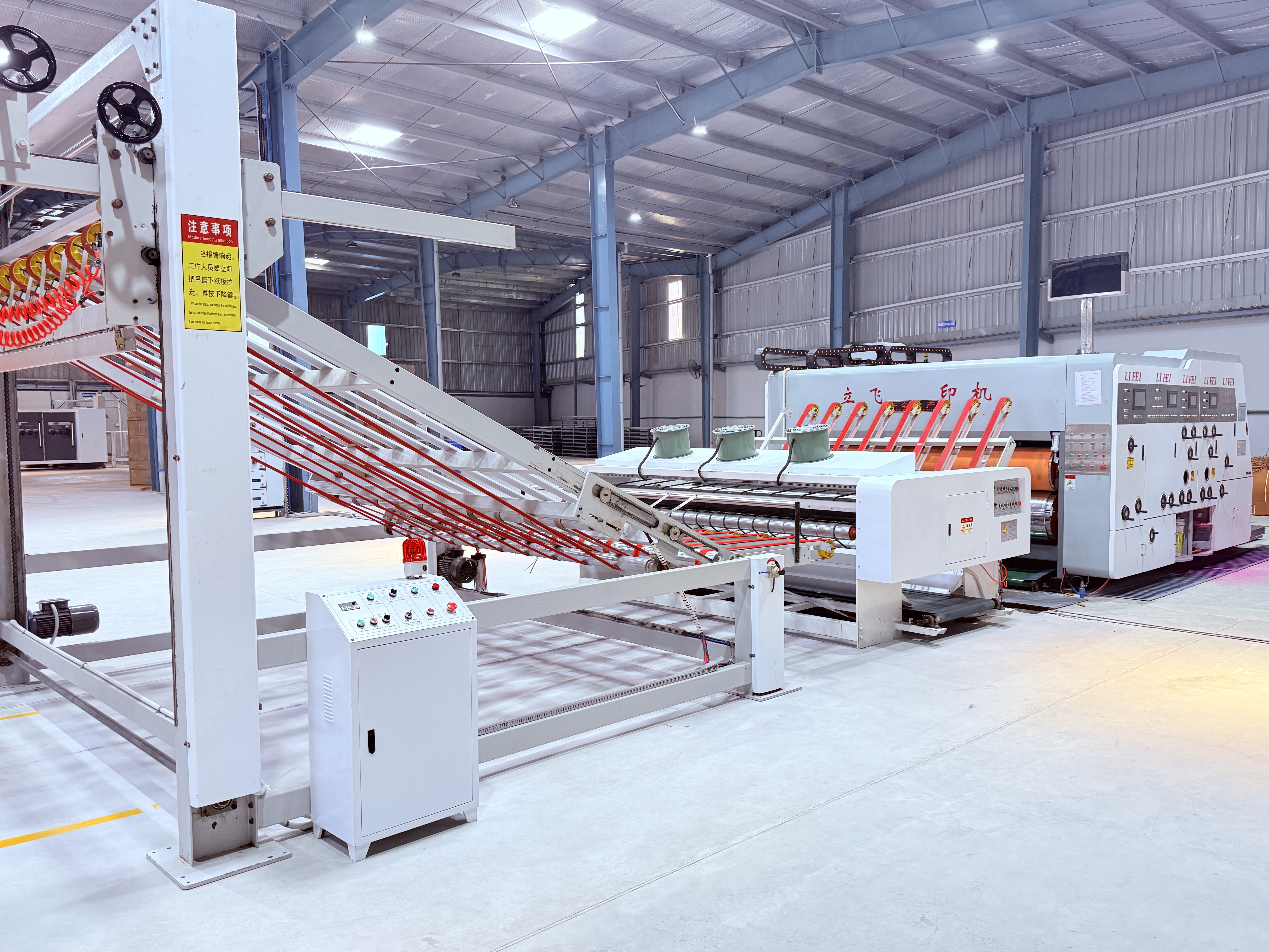 Fully Automatic High-Speed 2 Colour Printing, Slotting, and Die Cutting Machine